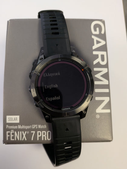 Garmin  Fenix 7 Pro Solar GPS Multi sport Smart Watch Boxed