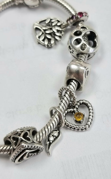 Pandora Bracelet with ~Charms 18cm