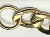9ct yellow gold charm bracelet with safety chain