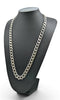 925 Hallmarked, Silver, Heavy Curbed Chain W/ Lobster Lock, 28", 193.3g