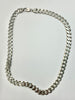 925 Silver Curb Chain Necklace 22"