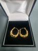 9ct GOLD EARRINGS 375 1.3G