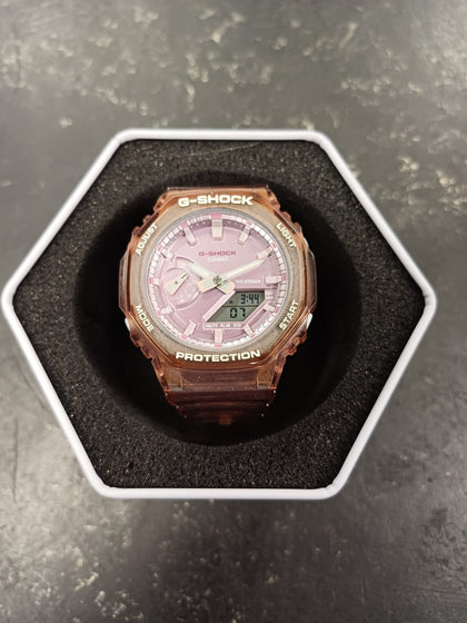 CASIO G-Shock Analog-Digital 'Translucent Purple' GMA-S2100SK