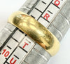 18ct yellow gold wedding band ring size S