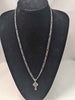 925 Sterling Silver 3-In-1 Figaro Chain Necklace - 24" Long - 19.1 Grams *BRAND NEW*