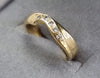 18ct Gold Diamond Wishbone Ring Size "L"