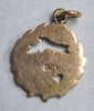 WW1 Royal Tank Regiment. Fear Naught Enamelled 9ct Charm