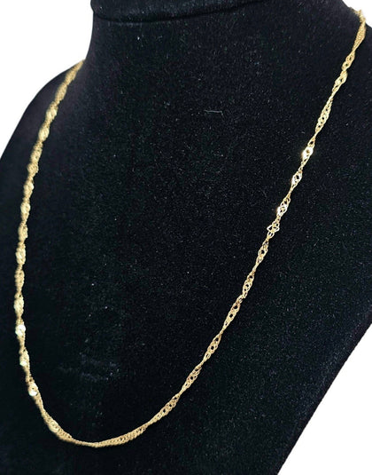 9ct 18 Inch Twist Gold Chain
