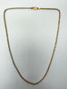 22ct yellow and white gold ball chain necklace 18"