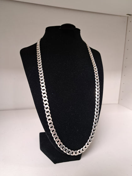 925 Silver Curb Chain - 24Inch/5mm - 45.88g - Great Yarmouth