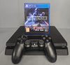 Sony Playstation 4 Slim Console, 500GB Black + 1 Game
