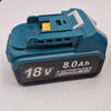 Makita DBO180Z 18V LXT Cordless Random Orbit Sander - 2x 8.0Ah Generic Batteries (No Charger)