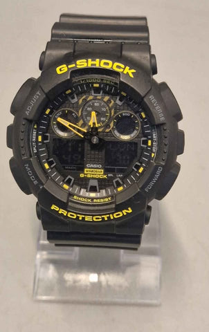 CASIO GA-100CY-1AER Caution Yellow G-SHOCK World Time Alarm