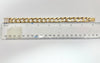 8" 9ct yellow gold curb link bracelet with snap over clasp