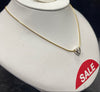 14ct Gold Chain and Heart Pendant, 4.8g 18"