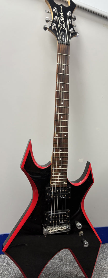 B. C. Rich special-shaped all-in-one Electric guitar, black body, red rim, high gloss, black