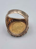 22ct Gold Full Sovereign (8 Gram) Coin Ring In 9ct Gold Surround (8.09 Grams) - Size U - 16.07 Grams