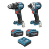 Erbauer 12V Brushless Combi Drill + Impact Driver Set