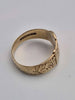 9ct Yellow Gold Buckle Ring – Size R – 3.80 Grams - Vintage Style Ring