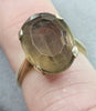 9ct Gold Ring with Smokey Stone