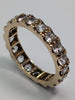 9ct Gold Jagged Cz Ring