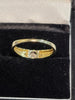 9CT -  Yellow Gold Ring With DIA 0.10k Stone - 2.2G - Size M