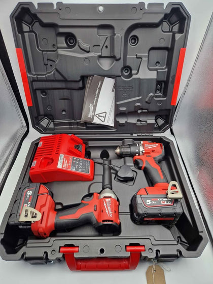Milwaukee M18 BLCPP2A 18V Brushless Combi Drill & Driver – 2 x 5.0Ah Batteries & Charger **NEW**