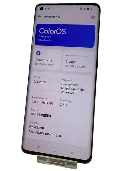OPPO FIND X2 PRO 512GB 12GB RAM MOBILE PHONE UNLOCKED