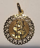 9ct Yellow Gold St Christopher Pendant - 2.24G - Hallmarked