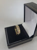 9K Gold Ring with Pattern Design, 375 Hallmarked, 3.79Grams, Size: Q, Box Included