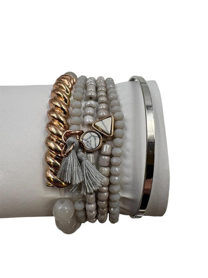 Jessica Carlyle Rose Gold Watch and Bracelet Set