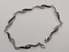 9ct white gold diamond bracelet