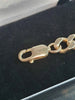 9ct Yellow Gold Curb Chain Bracelet - 20 inches - 36.3G