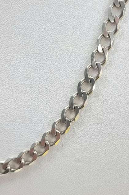 Silver Curb Chain 20