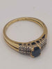 (750 Hallmarked&Tested) 18ct, 3.9G Gold Diamond Ring, Size N
