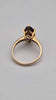 9ct Yellow Gold Garnet Ring With Marquise-Cut Red Gemstone – Size O – 3.72 Grams