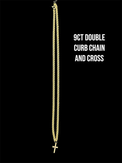 Super weight Double curb chain and Cross 24