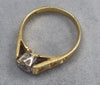18ct Yellow Gold Diamond Ring Size "O"