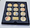 Set of Commemorative Coins in Display