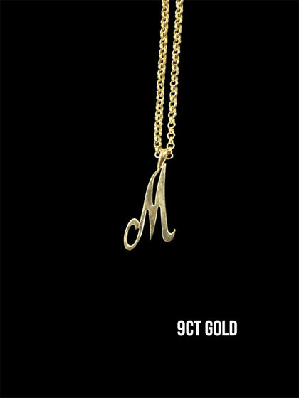 9ct Letter M and 18