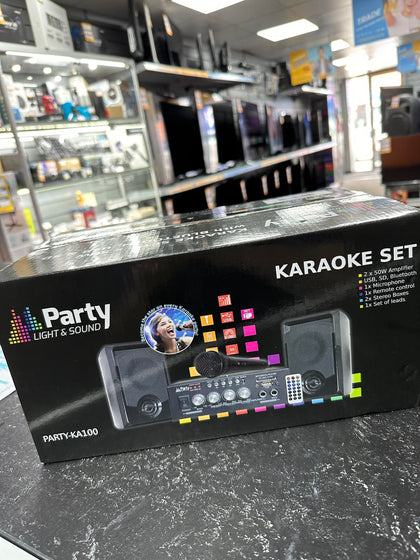 Party Light & Sound Karaoke Set With USB, SD & Bluetooth