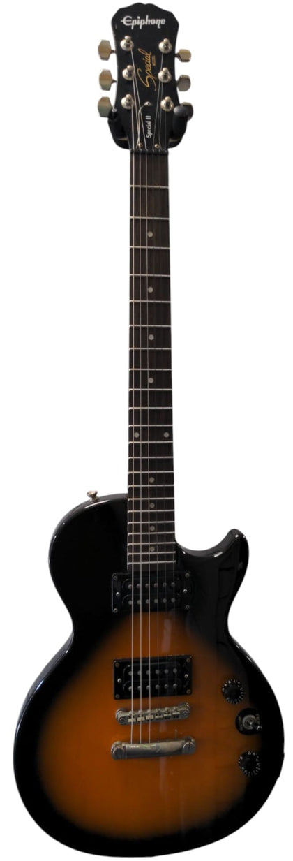 Epiphone Les Paul Ltd Ed Special-II Electric Guitar, Black/ Dark Brown with Soft Carry Case