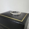 9K White Gold Ring with CZ Stones, 375 Hallmarked & Tested, 1.67Grams Total, Size: M