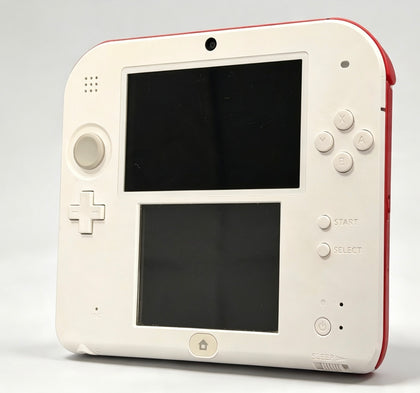 Nintendo 2ds console red and white