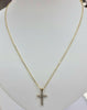 9ct Gold Chain 20" with Cross