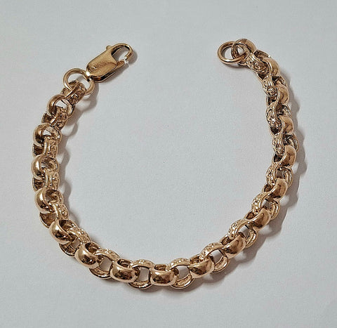 9 Carat Gold Belcher Children's Bracelet