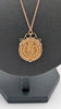 9ct Yellow Gold Chain With 22ct 2002 Elizabeth II Half Sovereign Coin in 9ct Mount - 7.86 Grams - 22" Long