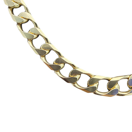 9CT Yellow Gold Pre-Owned Curb Chain 60.10g 20