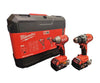 Milwaukee M18 BLCPP2A Drill + Driver Set w/batteries,charger and case