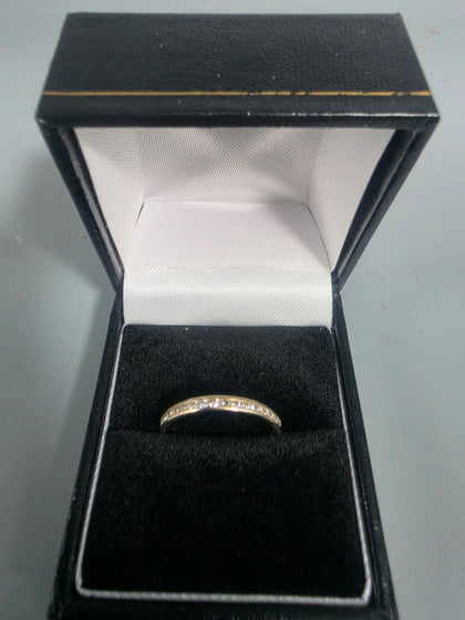 18CT White Gold Ring 1.6G HM 750 Size Q